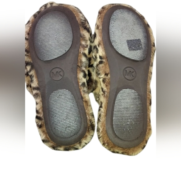 Michael Kors Brown Faux Fur Slippers - Picture 3 of 6